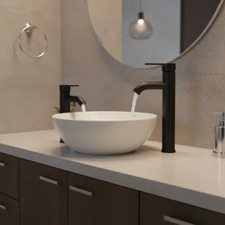 Mitigeur lavabo monotrou monocommande contemporain acier inoxydable…