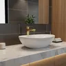 Robinet d'eau à poignée unique en acier inoxydable – vue 1