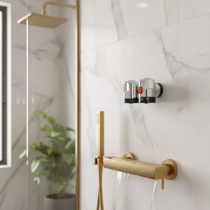 Poignées de commande thermostatique, poignées de contrôle de l&rsquo;eau pour bain-douche, robinets mélangeurs, amélioration de l&rsquo;habitat, robinets de douche