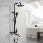 Robinet de douche thermostatique en laiton, douche thermostatique, robinet de baignoire mural, centre commercial