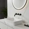 Robinet de lavabo noir à Double poignée 3…