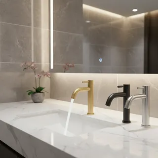Robinet lavabo monocommande mitigeur acier inoxydable 304 poignée…