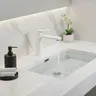 Robinet de salle de bains en laiton blanc – vue 1