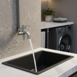 Robinet multifonctionnel à double sortie 1 pièce – Acier inoxydable 304 pour machines à laver