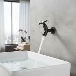 Bassin mural en laiton, bec de jardin extérieur, robinet de piscine, lavage simple, eau froide, HOM