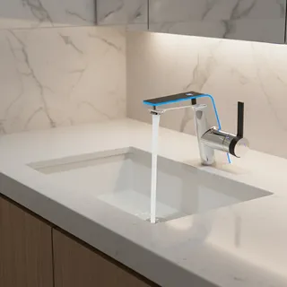 Robinet de lavabo à affichage de la température haut de gamme