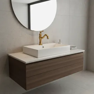 Robinet de lavabo de salle de bains en laiton Antique