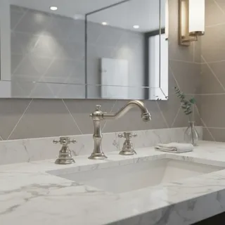 Robinet mitigeur d'eau chaude et froide