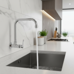 Robinet de cuisine mural pivotant à 360 degrés, robinet d&rsquo;évier à poignée unique, robinet froid