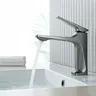 Robinet mitigeur d'eau chaude et froide gris