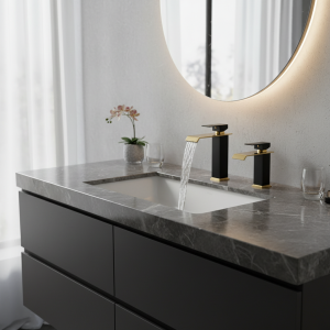 Robinet de lavabo Robinet cascade doré et noir Robinet de salle de bains en laiton Robinet de lavabo de salle de bains Robinet mitigeur Robinet d’évier chaud et froid Robinet de lavabo Robinet cascade doré et noir Robinet de salle de bains en laiton Robinet de lavabo de salle de bains Robinet mitigeur Robinet d’évier chaud et froid