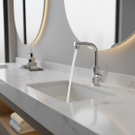 Robinet de salle de bains, lavabo d&rsquo;eau chaude et froide domestique 2 en 1, lavabo universel pour lavabo de légumes, robinet d&rsquo;eau chaude et froide