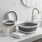 Bassins Pliants en Plastique, Lavabos Portables, Cuve à illant Pliante, Bassin de Bain pour Adulte et Bébé, Accessoires HOKitchen