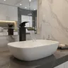 Robinet de lavabo cascade noir mat