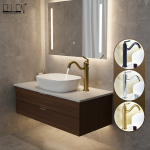 Robinet d&rsquo;évier de lavabo haut de salle de bains, tournant à 360 degrés, robinets de lavabo de bain chaud et froid, mélangeur d&rsquo;eau, grue EL5002