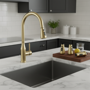 Tête de robinet de cuisine dorée G1/2, pulvérisateur, buse de douche extractible, robinet d’évier, accessoire de remplacement, lavabo, aérateur à air Tête de robinet de cuisine dorée G1/2, pulvérisateur, buse de douche extractible, robinet d’évier, accessoire de remplacement, lavabo, aérateur à air