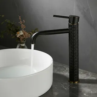 PLANdiamond-Lavabo de salle de bain en laiton noir