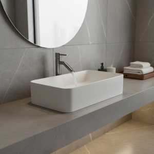 Robinet de lavabo de salle de bains en acier inoxydable 304, mélangeur chaud-froid, 2 modes de sortie d&rsquo;eau, robinet d&rsquo;évier universel monté sur le pont, trou unique