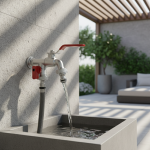 Robinet à Double Valve 2 en 1, robinet de jardin extérieur, robinet d&rsquo;eau antigel, tuyau extérieur pour jardins, patios, Drain de chaudière