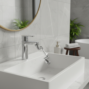 Robinet universel à bras mécanique, robinet de lavabo de salle de bains à 1080 degrés, barboteur à engrenage unique, double engrenage en option Robinet universel à bras mécanique, robinet de lavabo de salle de bains à 1080 degrés, barboteur à engrenage unique, double engrenage en option