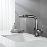 Pulvérisateur d&rsquo;eau chaude et froide avec affichage numérique de la température, robinet de lavage pour centre commercial