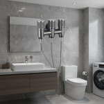 Robinet universel de cuisine à filetage 1/2, un en trois sorties, Valve d&rsquo;entrée en acier inoxydable, raccord de Valve de toilette, raccords de salle de bains