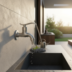 304 robinet de jardin en acier inoxydable mural brossé extérieur ouverture rapide Bibcock jardin lavabo vadrouille robinet Torneira Parede