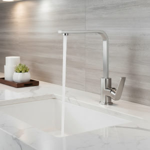 Robinet d’évier de cuisine en alliage de cuivre moderne et élégant-robinet monté sur le pont de lavabo de salle de bains avec robinet de lavabo mélangeur d’eau chaude et froide Robinet d’évier de cuisine en alliage de cuivre moderne et élégant-robinet monté sur le pont de lavabo de salle de bains avec robinet de lavabo mélangeur d’eau chaude et froide