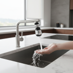 Robinet de cuisine avec filtre, robinet de cuisine, barboteur, pommeau de douche, buse de filtre, économie d&rsquo;eau, Spray de douche