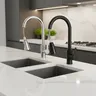 Robinets d'évier de cuisine extractibles en acier… – vue 1