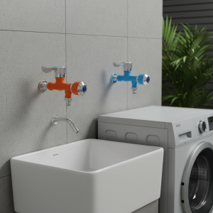 Robinet de Machine à laver en plastique multifonctionnel avec une entrée et deux sorties, conception à ouverture rapide pour balcon, salle de bain, utilisation sur vadrouille
