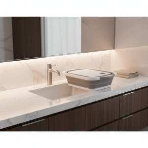 Lavabo pliant domestique, évier Portable, seau de pieds, lavabo pliable en plastique, voyage, éviers de camping en plein air