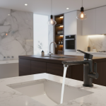 Robinet de lavabo de salle de bains, purificateur, trou de levier unique, eau froide uniquement pour salle de bains et cuisine, évier monté sur le pont