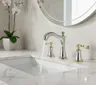 Robinets de lavabo en laiton poli Chrome or