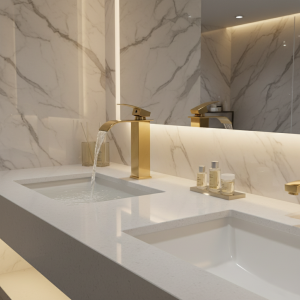 Bassin localité Brossé F/05, Cascade Élégante, Robinet de Maison, Trou à Levier Unique, Montage sur Pont, Robinets de Centre Commercial en Laiton Bassin localité Brossé F/05, Cascade Élégante, Robinet de Maison, Trou à Levier Unique, Montage sur Pont, Robinets de Centre Commercial en Laiton