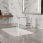 Robinet de luxe en laiton, robinet de centre commercial, eau chaude et froide, ark gris 256, accessoires modernes Nouveau Design Unique Trou Pont Installation Anti- Splash économie d&rsquo;eau Salle De Bains robinet