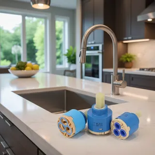 Cartouche rechange céramique mitigeur robinet plastique bleu joints…