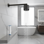 Pommeau de Douche Haute Pression Purificateur, 3 Modes Réglables, T-shirts d&rsquo;Eau, Pommeau de Douche HOÉnergie avec Filtre 152