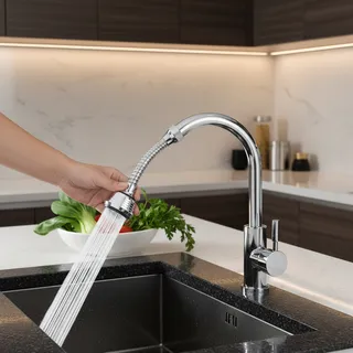 Embout mousseur extractible robinet cuisine chrome flexible métallique…