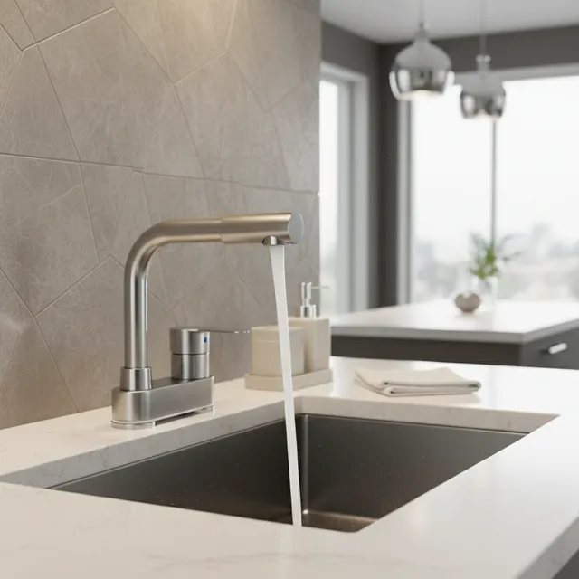 Robinet de bassin en acier inoxydable 304