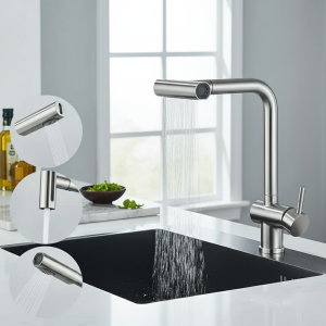 Robinet de cuisine cascade sortie anti-éclaboussures universel 360 ° Barboteur rotatif, 3 Modes, Extension de buse de robinet d’eau multifonctionnelle Robinet de cuisine cascade sortie anti-éclaboussures universel 360 ° Barboteur rotatif, 3 Modes, Extension de buse de robinet d’eau multifonctionnelle