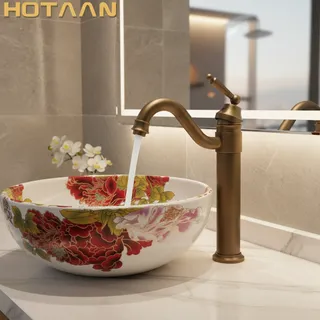 Robinet lavabo mitigeur monocommande monotrou surélevé vasque posée…