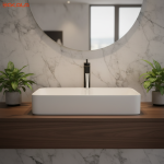 Grands robinets de ark en laiton massif, robinet de centre commercial, robinet d&rsquo;eau de conception évidée, robinet de cascade à poignée unique, noir