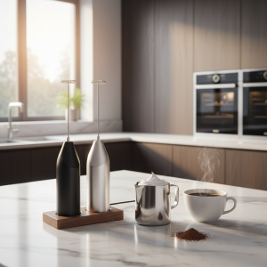 Mousseur à lait sans fil, fouet à café, mélangeur électrique, batteur à œufs, Mini mousseur, poignée, agitateur, machine à Cappuccino, outils de cuisine