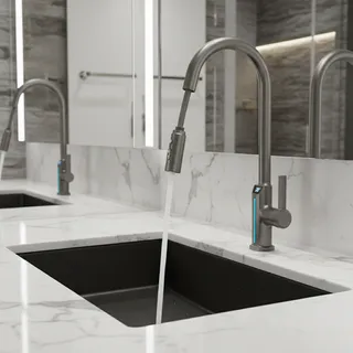Becola robinet de lavabo extractible 40cm sortie d'eau à trois…