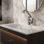 Robinet de lavabo de salle de bains, robinet de lavabo 1080 °   Robinet d&rsquo;eau froide et chaude multifonction pivotant, robinet d&rsquo;évier de cuisine, robinet d&rsquo;eau 2 Modes