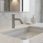 Robinet de centre commercial d&rsquo;eau froide et chaude en acier inoxydable, robinet de pulvérisateur, jet à 2 modes, jet à 360 percussions, bec de cascade