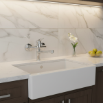 Robinet mural universel pour évier de cuisine, eau chaude et froide, robinet de centre commercial, poignée unique, robinets de ark