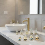 Noyau de Valve de robinet d&rsquo;eau chaude et froide, poignée unique en céramique, accessoires d&rsquo;entretien couramment utilisés