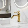 Robinet de lavabo en laiton finition dorée…